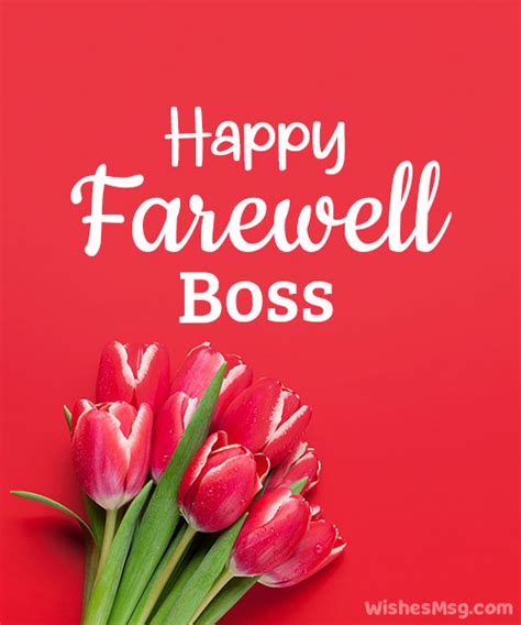 130+ Best Farewell Messages and Wishes To Boss | WishesMsg