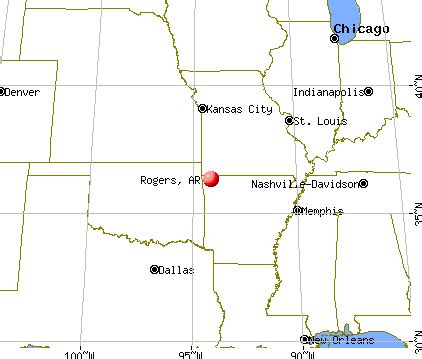 Map Of Rogers Arkansas - Tour Map