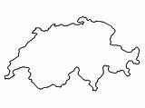 Outline Map Of Switzerland coloring page  Download Print Or Color sketch template