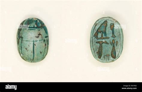 Scarab: Falcon and Hieroglyphs - New Kingdom–Late Period, Dynasties 18–26 (about 1550–525 BC ...