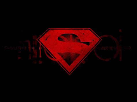 Red Black and White Superman Logo