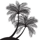 Palms Silhouette Clip Art Image | Gallery Yopriceville - High-Quality Free Images and ...