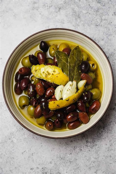 Marinated Olives with Garlic & Rosemary - Well Seasoned Studio