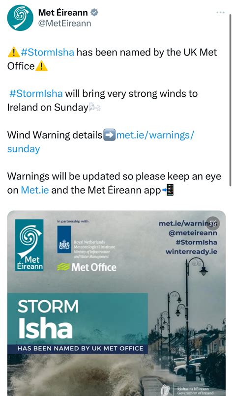 Storm Isha Has Been Named | Cork Safety Alerts