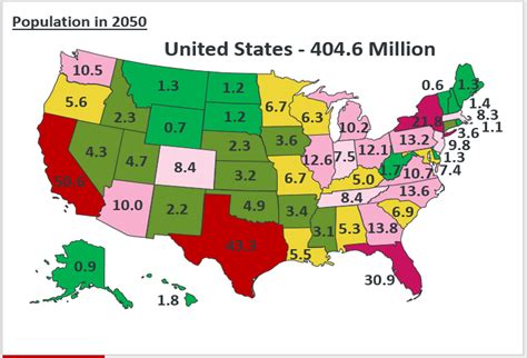 U.S Population in 2050 OP [1125x766] : r/MapPorn