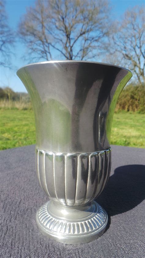 Antique Pewter Cup Fine French Pewter Tumbler Cup Pewter Touch Marks Rudot Oudard of Lille 19th ...