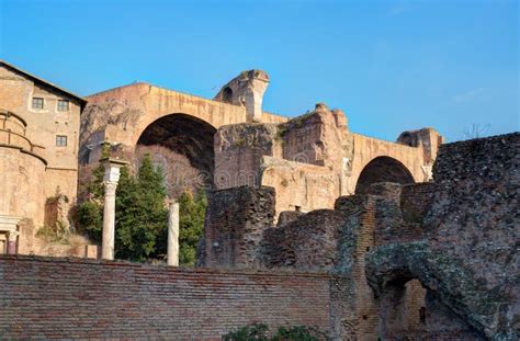 Ruins on the Palatine hill stock photo. Image of tourism - 64558344