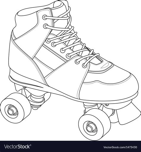 Roller skate Royalty Free Vector Image - VectorStock