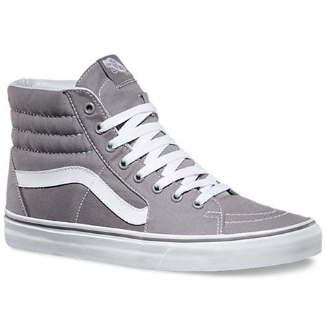 VANS Frost Grey Sk8 Hi Canvas Shoe | Gray high top vans, Vans shoes ...