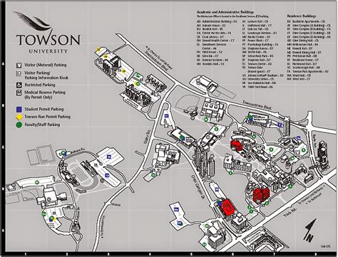 Towson University Campus Map - United States Map