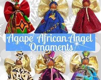 African American Angel Angel,custom Angel Ornament,polymer Clay Ornaments,african American Angel ...