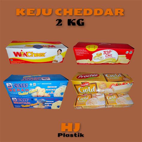 Jual Keju cheddar keju parut 2 kg merk winchiz topchiz prochiz calf merah calf mentari | Shopee ...