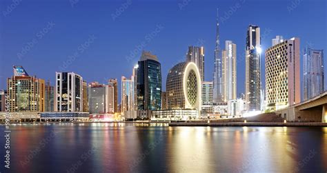 Dubai, UAE, January 12 2023: Dubai skyline at nigth, UAE Stock Photo ...