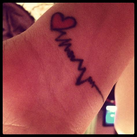 Heart pulse tattoo | Pulse tattoo, Tattoo quotes, Tattoos