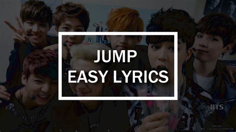 JUMP - BTS (방탄소년단) EASY LYRICS - YouTube