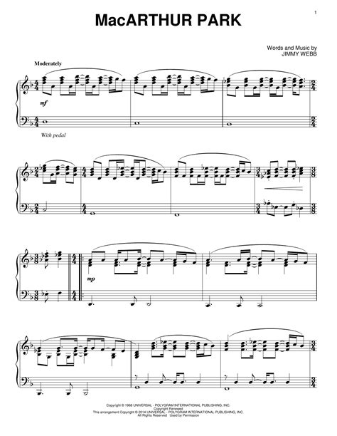 MacArthur Park | Sheet Music Direct