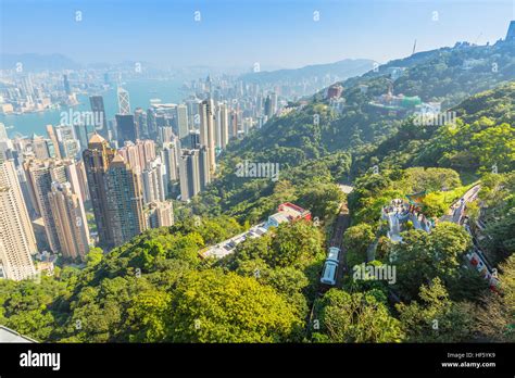 Peak Tram Hong Kong Stock Photo - Alamy