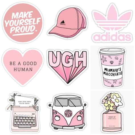 pink peachy stickers | Adesivos imprimíveis gratuitos, Autocolantes ...