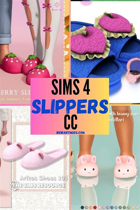 20+ Sims 4 Slippers CC: Cozy Designs To Lounge In! in 2024 | Sims 4 ...