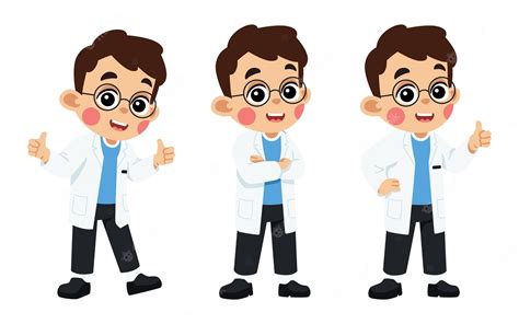 Premium Vector | Kid in scientist costume