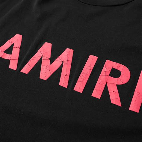 AMIRI Logo Tee Black & Pink | END. (US)