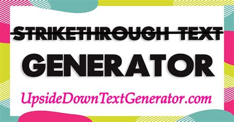 Strikethrough Text Generator (Copy and Paste) Cross Out Text