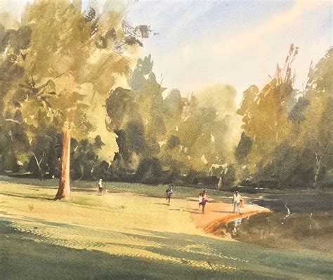 Matthew White-Watercolor Art’s Instagram profile post: “Antioch Park . . . #stcmill #watercolor ...