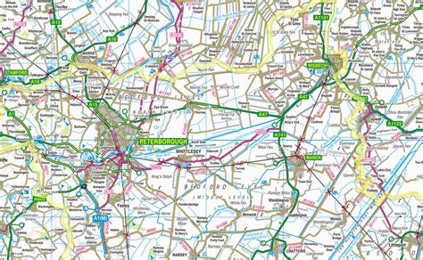 Cambridgeshire County Map | I Love Maps