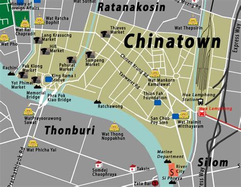 bangkok thailand attractions map chinatown | ... Town Map Bangkok Maps Bangkok Shopping Map Hua ...