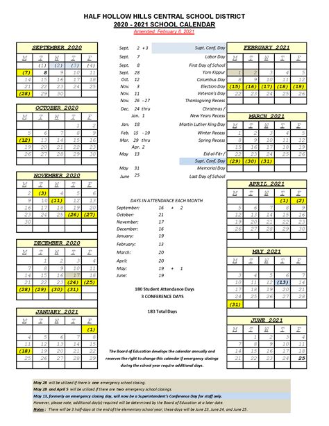 2020-2021 - Half Hollow Hills School District