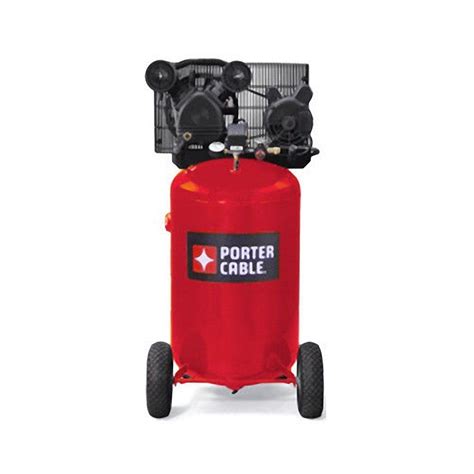 Porter-Cable PXCMLC1683066 /240V 1.6 HP Single Stage 30 Gal. Oil-Lube Vertical Portable Air ...