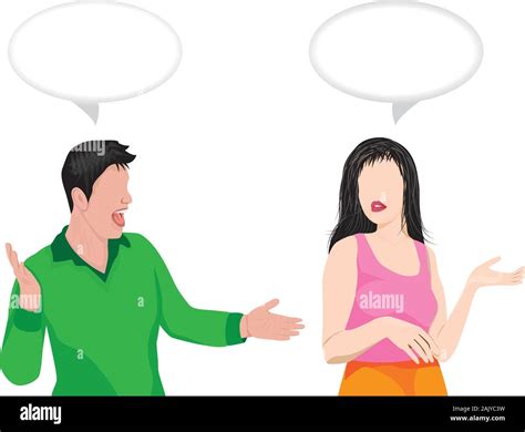 two persons talking vector design Stock Vector Image & Art - Alamy