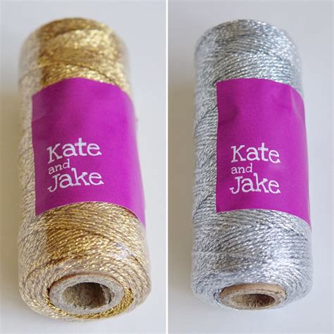 Gold Bakers Twine silver bakers twine Metallic Gold Bakers | Etsy