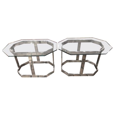 Mid-Century Modern Sculptural Chrome and Glass Tubular Side Table For Sale at 1stDibs | modern ...