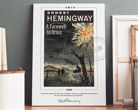 A Farewell to Arms Book Cover Poster Ernest Hemingway, A Farewell to Arms Poster, Book Posters ...