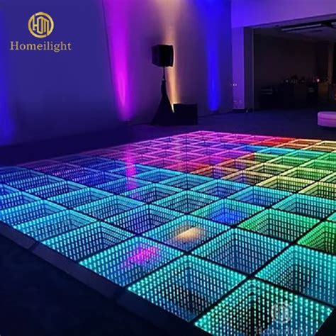 3D Mirror Abyss LED Dance Floor for Night Club Bar Wedding Panel - LED ...