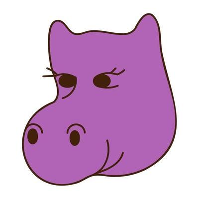 Hippo Face Vector Art, Icons, and Graphics for Free Download