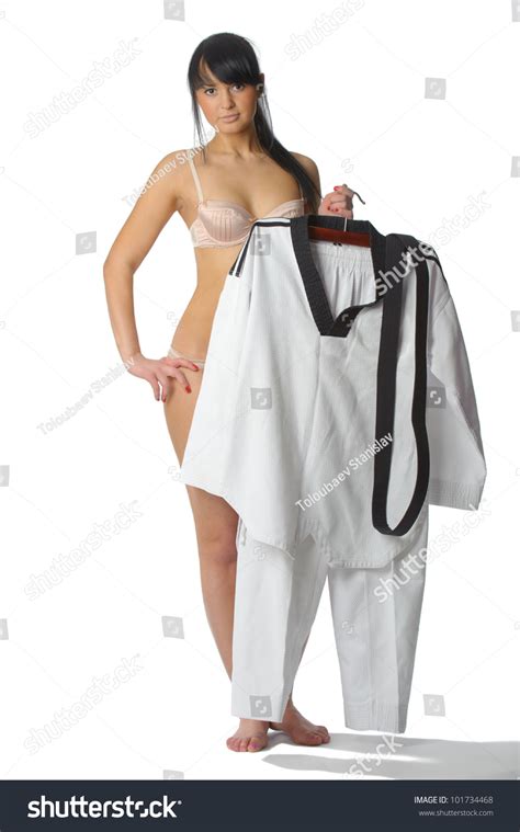 Taekwondo Female Fighter Kimono Left Hand Stock Photo 101734468 | Shutterstock