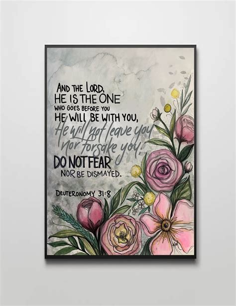 Do Not Fear Bible Verse Art Print - Etsy