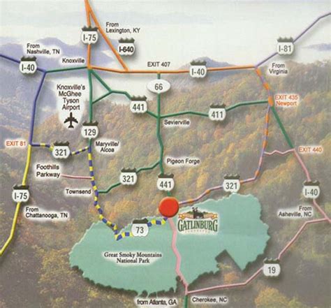 Directions to Gatlinburg Falls - Park View Office