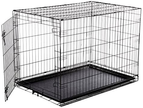 AmazonBasics Single-Door Folding Metal Dog Crate - Large (42x28x30 Inches) – Pets Trend Store