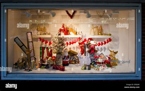 Fenwicks Christmas Shop Window Display Canterbury England Stock Photo ...