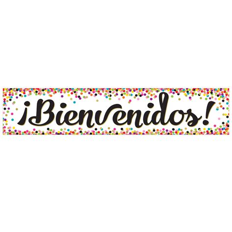 Bienvenidos Welcome Banner Spanish - The School Box Inc