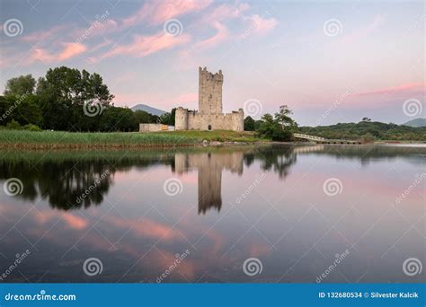 Ross Castle stock photo. Image of kerry, lake, ireland - 132680534