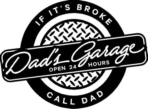 Dad's Garage Decal Removable Garage Wall Sticker Lettering | Etsy