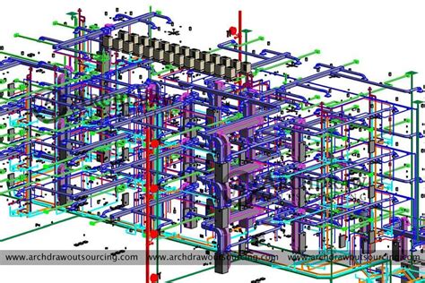 MEP BIM Services - Mechanical, Electrical & Plumbing Piping BIM Modeling