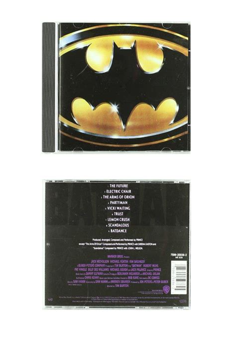 Prince Batman Soundtrack CD Album 1989 Original Release Picture Disc ...