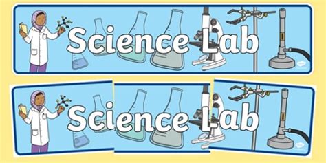 Science Lab Role Play Display Banner