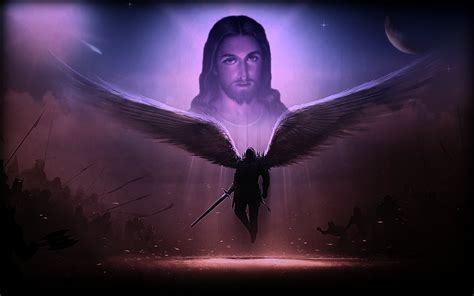 🔥 Free Download Religious Artistic Angel Warrior Jesus Christ Savior God Wallpaper by @vsutton91 ...