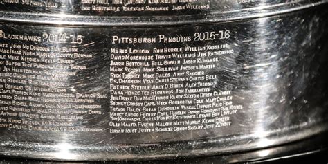 Latest engraving on the Stanley Cup! | Pittsburgh penguins, Pittsburgh penguins stanley cup ...